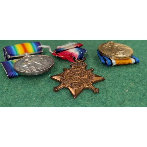 150F - A WWI pair of medals to 504704 Spr H.Bradshaw Royal Engineers with ribbons; a 1914 Star to 1626 Will... 