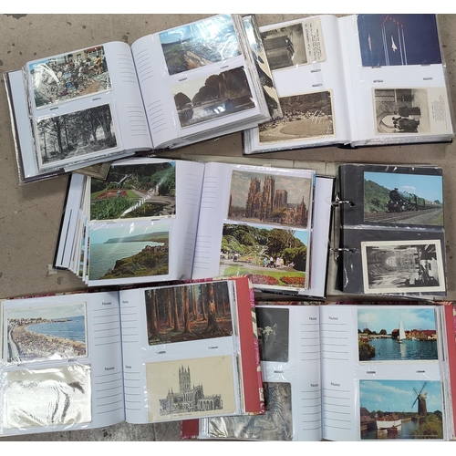 237 - 6 albums of postcards