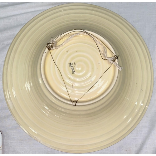 354 - A large shallow dish by Clarice Cliff for Wilkinson's, diameter 45 cm