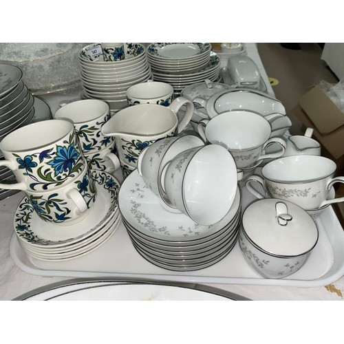 347 - A Midwinter 40 piece (approx) part dinner service and a Noritake 'Westview' 55 piece (approx) part d... 