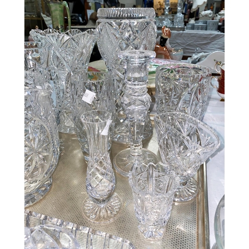 353 - A large selection of cut crystal glassware
