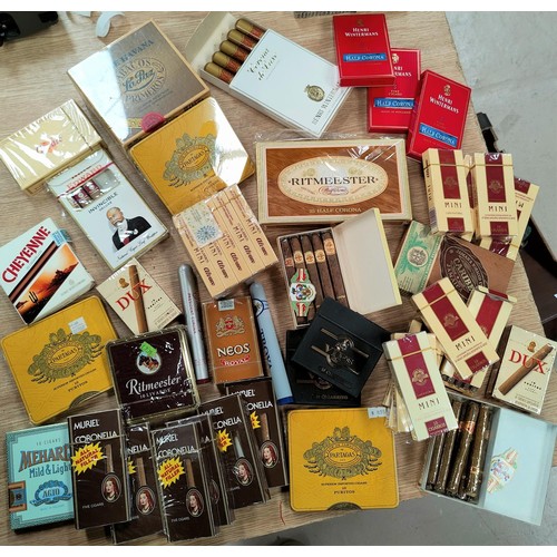 5 - A large collection of cigars, some boxes unopened, some partially opened and some empty boxes