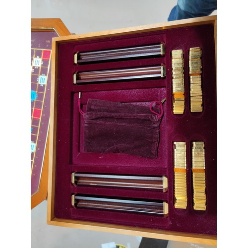 113 - A limited edition Scrabble game table on pedestal base