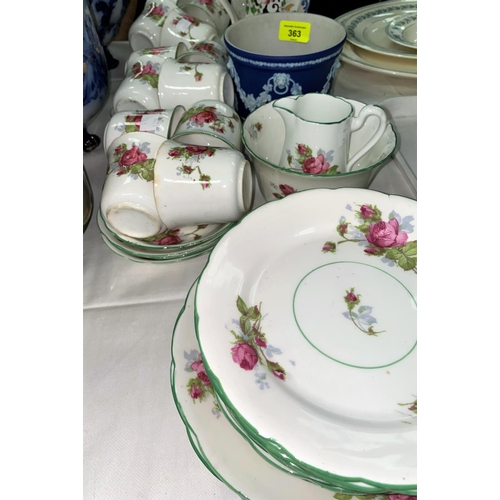 363 - A Wedgwood jasperware small planter; various others; a 1920's bone china tea service