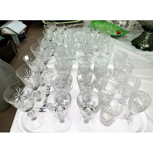 368 - A selection of Edinburgh Crystal and other glasses:  liqueurs; wines; tumblers; etc.