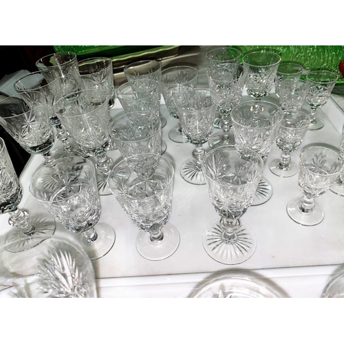368 - A selection of Edinburgh Crystal and other glasses:  liqueurs; wines; tumblers; etc.