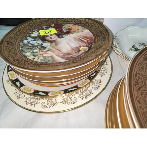407 - A selection of collectors plates by Royal Worcester 