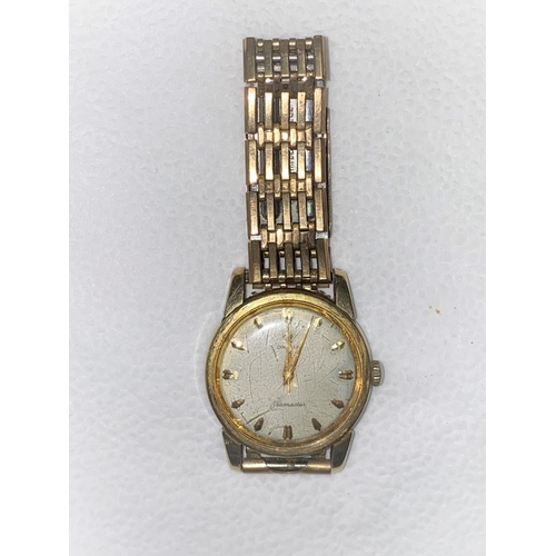 504 - A vintage Omega Seamaster 17 jewel wristwatch with baton numerals and center seconds hand, no 157224... 