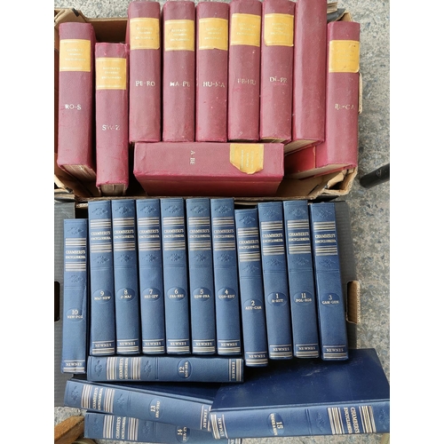 154 - Everyman's Encyclopedia, 12 vols, 1967, and Chamber's Encyclopedia 15 volumes