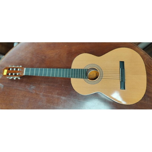 85 - A steel strung Spanish acoustic guitar