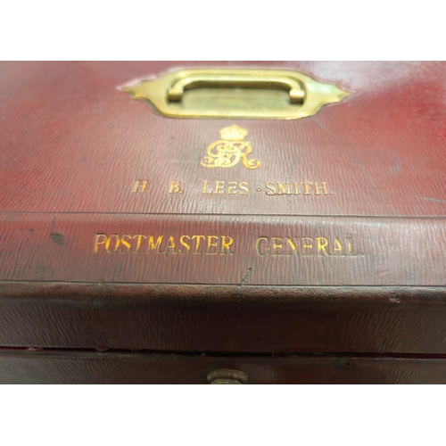 98 - A George V,  Postmaster General Dispatch Box For  H. B. Lees-Smith Post Master General 1929-1931 in ... 