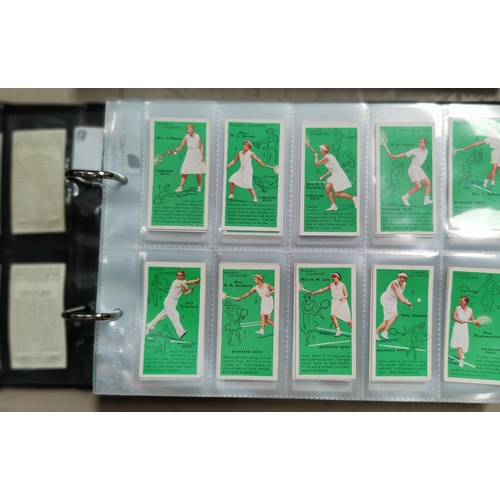 190G - 10 sets of Players cigarette cards including Tennis, 1934 Cricketers etc
