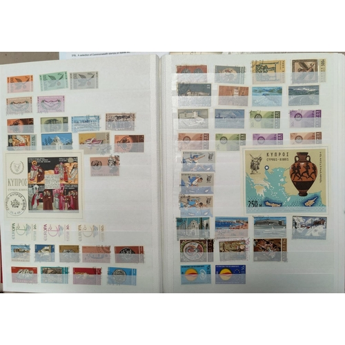 210 - A collection of mint and used Cyprus stamps and a small collection of Lichtenstein