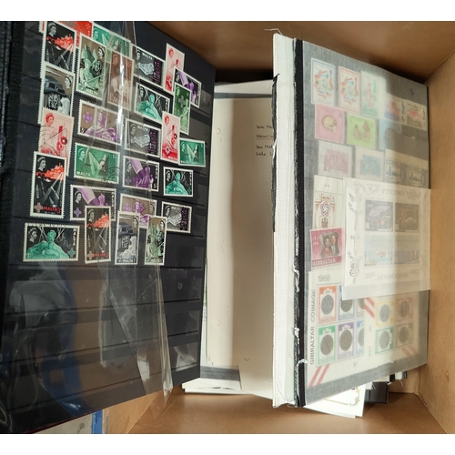 215 - A selection of Commonwealth stamps on leaves etc