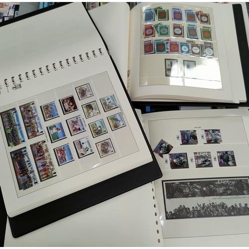 245 - GUERNSEY:  a collection of mint stamps in two albums 1969-2010, a similar collection for ALDERNEY, 1... 
