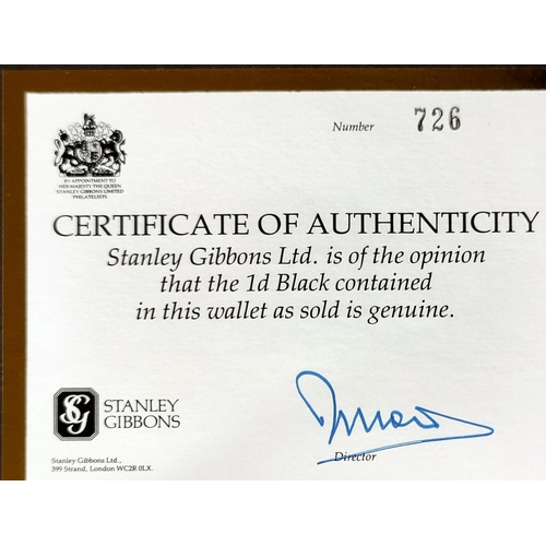 250 - GB: Stanley gibbons; 1d Black in folder.