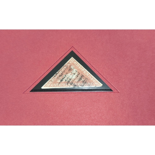 252 - CAPE OF GOOD HOPE: Stanley Gibbons; 1d triangular in folder.