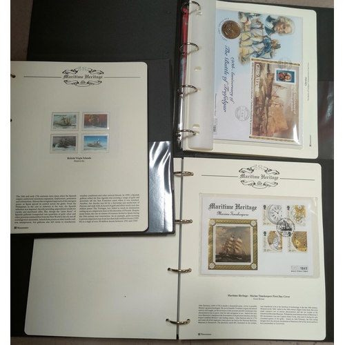 266 - MARITIME HERITAGE: a thematic collection of mint stamps and covers in three albums.