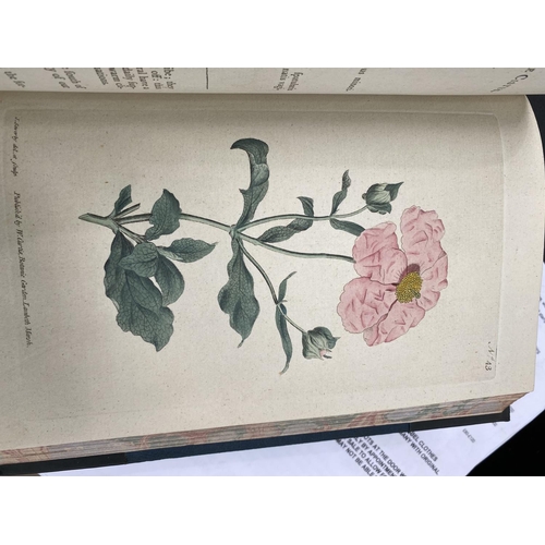 196 - CURTIS (William) - The Botanical Magazine or Flower Garden Displayed, volumes 1 - 6, bound in two in... 