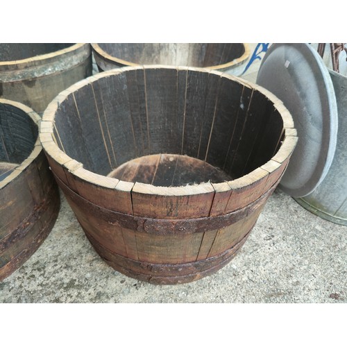 25B - A half garden barrel 62cm