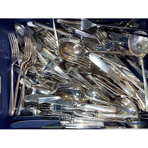 547 - A selection of silver plate and other cutlery