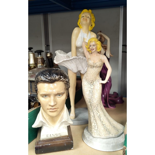 31 - A collection of Marilyn Monroe and other figures