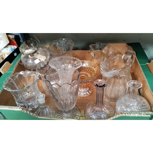 157 - A selection of comports, vases, decanters etc

NO BIDS SOLD WITH NEXT LOT