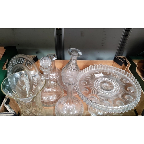 157 - A selection of comports, vases, decanters etc

NO BIDS SOLD WITH NEXT LOT