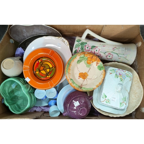 158A - A selection of 1930's and later pottery including Shelley dinnerware (a.f) 1970's Poole ashtray etc
... 