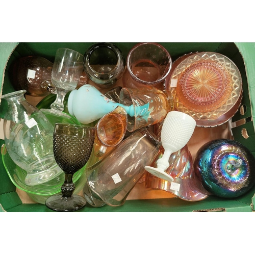 159A - A selection of coloured glassware