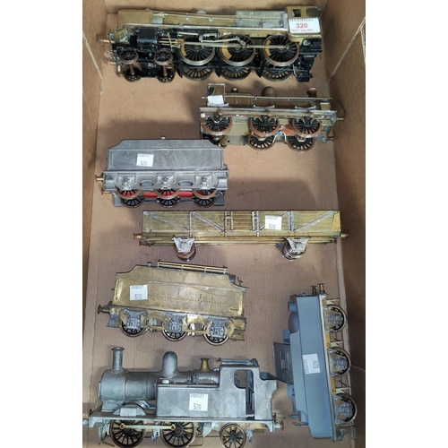 320 - Three kit built '0' gauge metal locos and 3 tenders