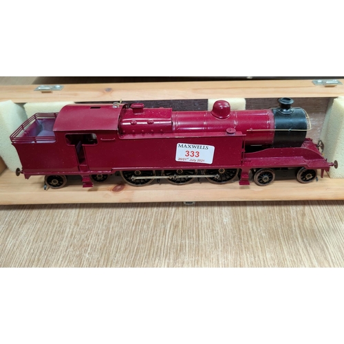 333 - An '0' gauge 4-6-4 loco in wooden box