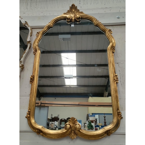81 - Two period style wall mirrors in gilt frames; 2 Helen Bradley prints and another