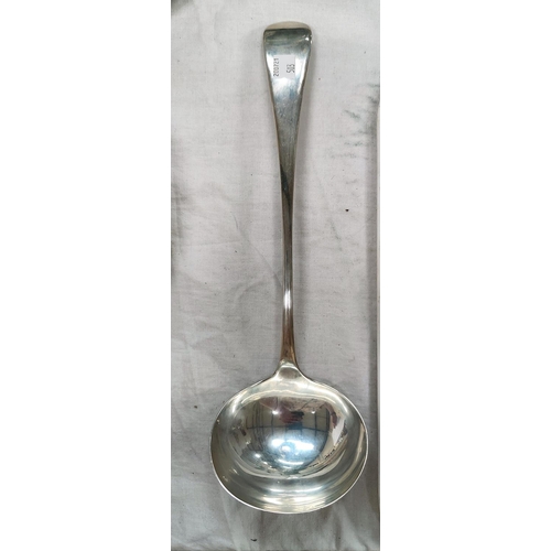 503 - An Old English pattern silver soup ladle, Sheffield 1909, 8.5 oz
