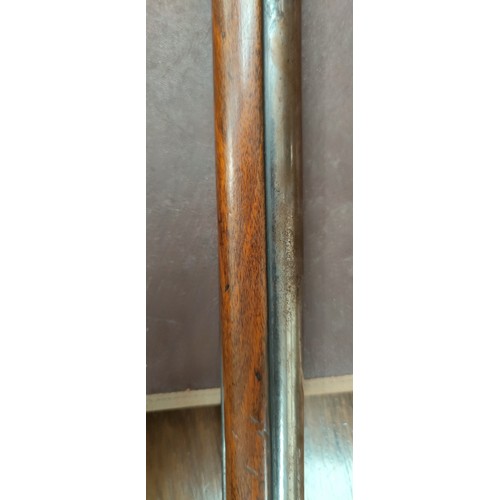 168 - A 19th century Sniders-Patent breech loading percussion rifle, with crown mark to lock, double barre... 