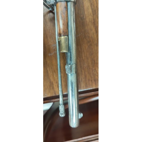 168 - A 19th century Sniders-Patent breech loading percussion rifle, with crown mark to lock, double barre... 