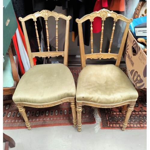 770 - a pair of giltwood bedroom chairs (a.f.)