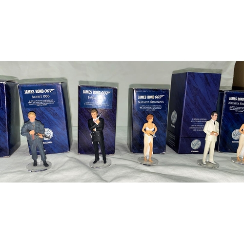 294C - 12 originally boxed Corgi Icon James Bond figures including Agent 006, Q, Jaws etc