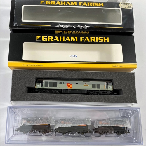 333c - A Graham Farish N gauge originally boxed Class 50 Diesel50149 Defiance BR 371-252; a Graham Farish N... 