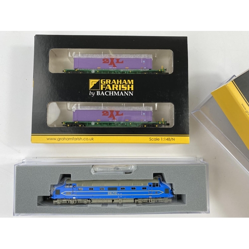 333E - A Graham Farish N gauge originally boxed Deltic Prototype DP 1 Preserved Livery 372-920; A Graham Fa... 