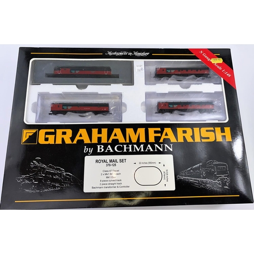 336B - A Graham Farish N gauge originally boxed Royal Mail Set with Class 47 Loco and 3 Coaches - comprisin... 