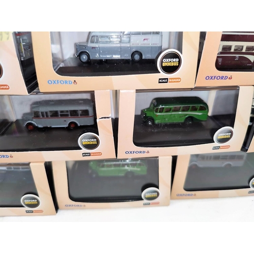 277 - 15 Oxford Omnibus originally boxed N:gauge vehicles, including NRTL004, NTR001, NCOM002 x2, etc.