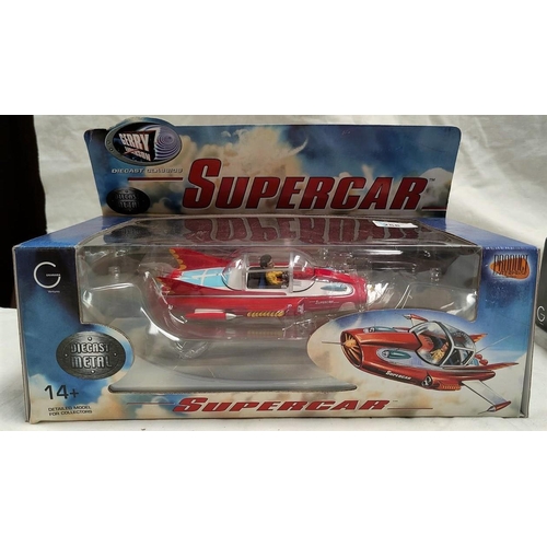 288 - An originally boxed Diecast metal Gerry Anderson Supercar (some folds and knocks to the box)