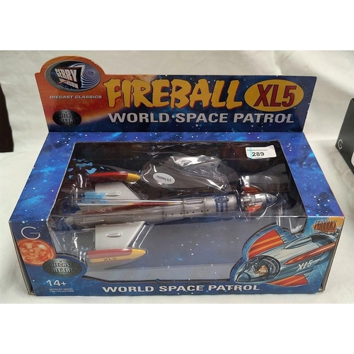 289 - An originally boxed diecast metal Gerry Anderson Fireball XL5 World Space Patrol