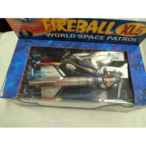 289 - An originally boxed diecast metal Gerry Anderson Fireball XL5 World Space Patrol