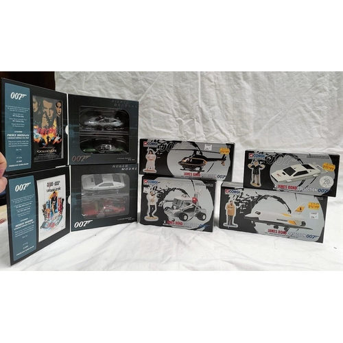 294A - Two Corgi limited edition Era sets Roger Moore and Pierce Brosnan and four Corgi Classic James Bond ... 