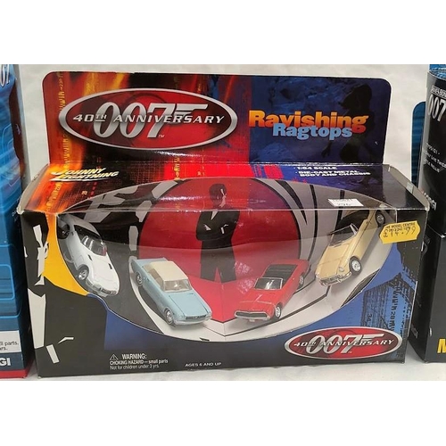 296A - Two originally boxed Corgi James Bond Plus 2 sets, four other boxed Corgi James Bond vehicles and a ... 