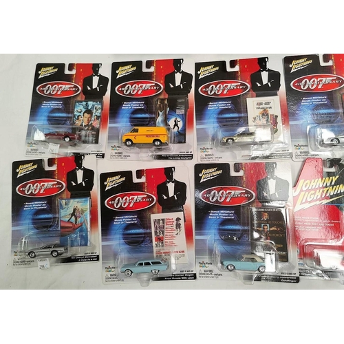 296C - 10 originally packaged Johnny Lightning James Bond 007 40th Anniversary vehicles and two sets  'What... 