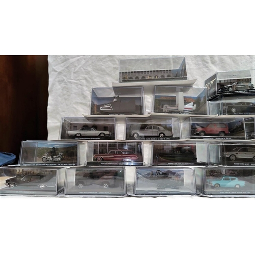 297 - 20 GE Fabbri 'The James Bond Car Collection' diecast vehicles mainly with original card packaging