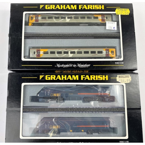 334C - A Graham Farish N gauge originally boxed 158 2 Car DMU Wessex Trains Alphaline 371-553; a Graham Far... 